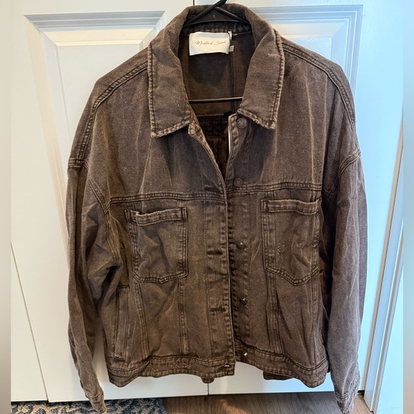 NanaMacs Dark Brown Jean Jacket - Picture 6 of 6